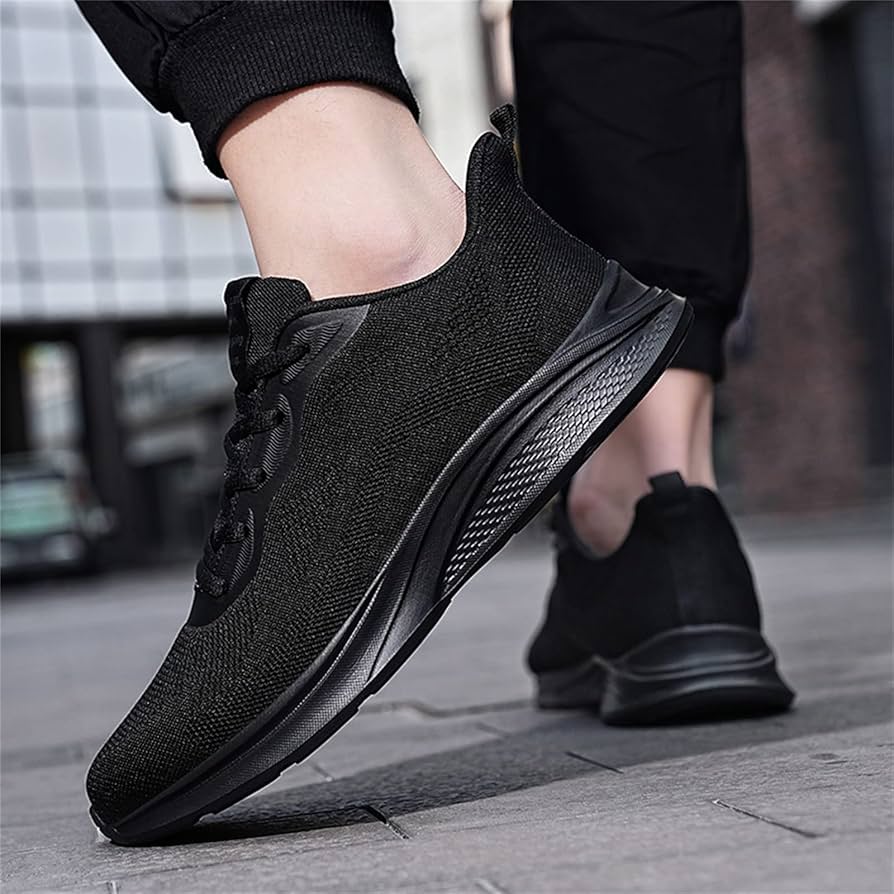 all black running shoes